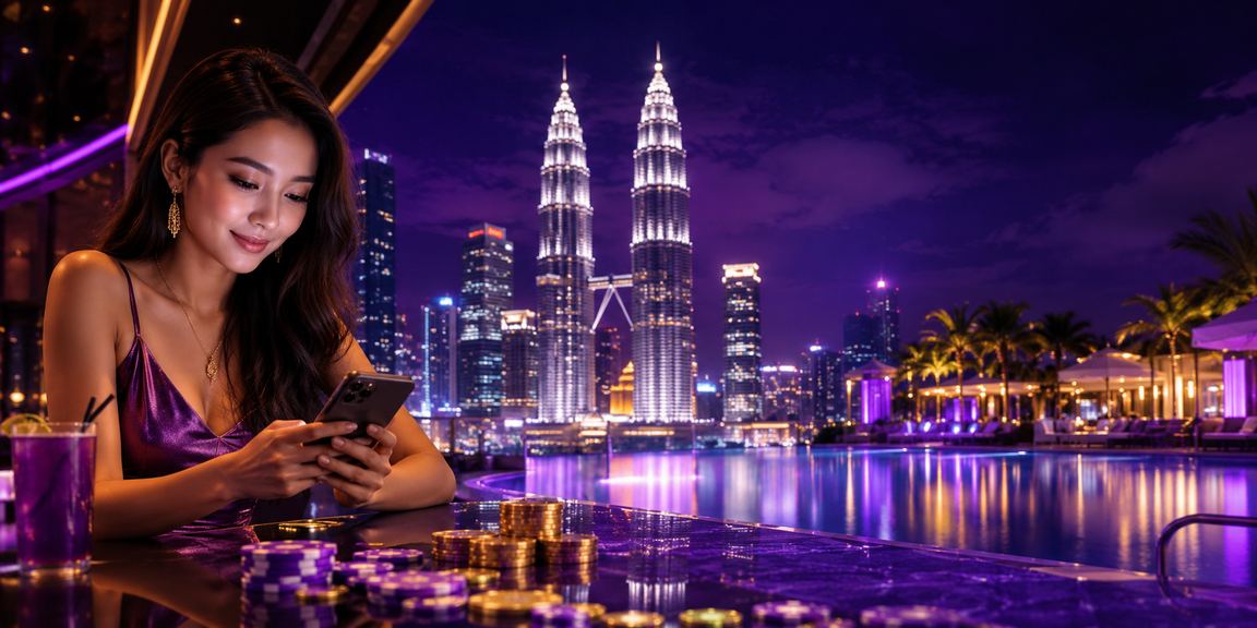 Paparan platform e-sukan pjs998 pada skrin telefon pintar di Kuala Lumpur